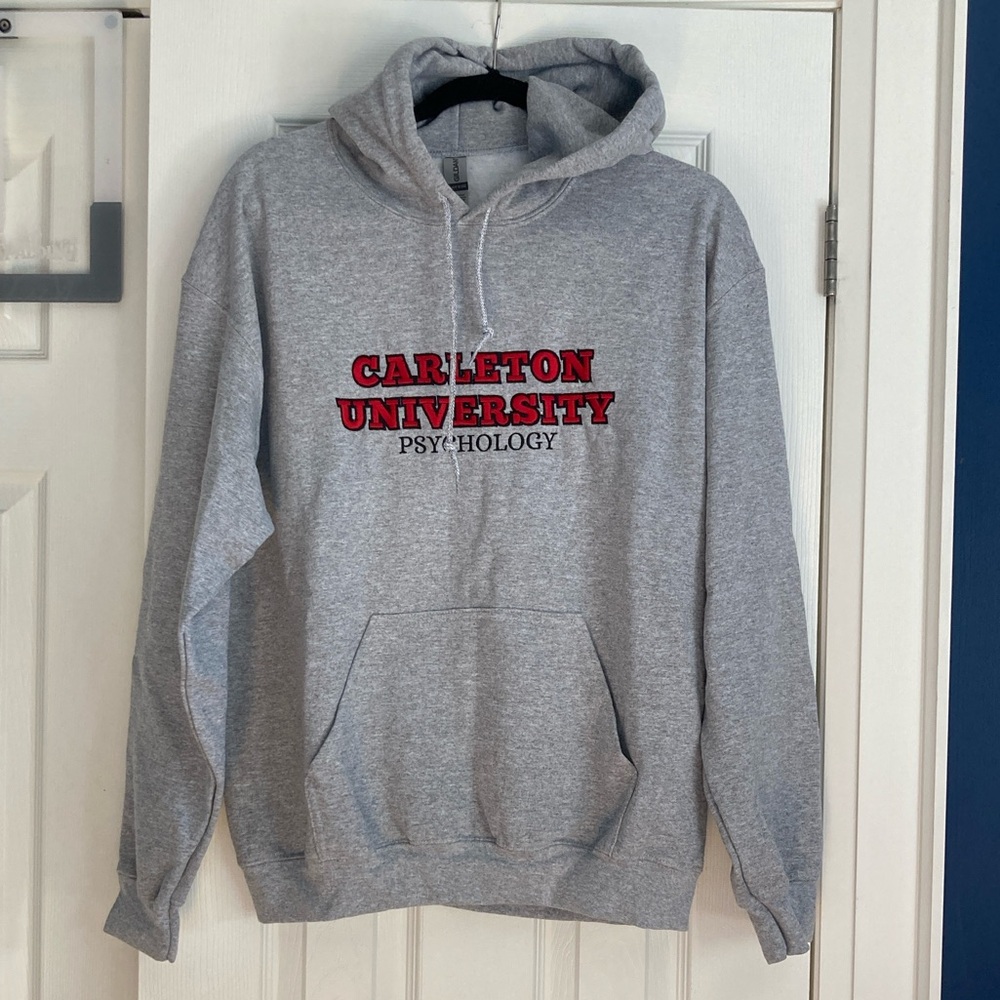 Grey Carleton University Psychology Hoodie